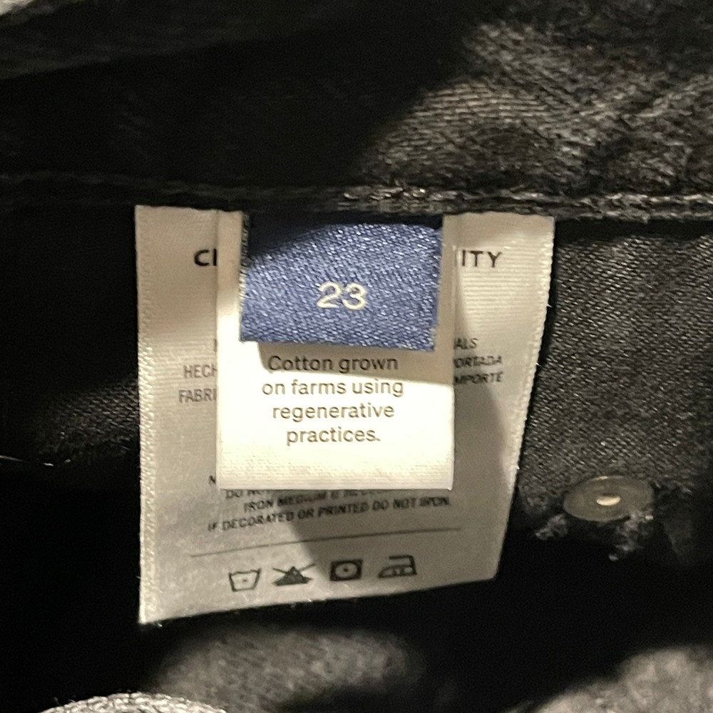 Citizens of Humanity Horseshoe Baggy Wide Leg Denim Jeans Size 23 Black - Picture 3 of 13